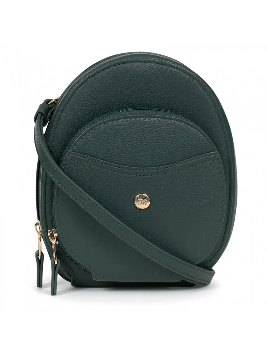 Dámská kožená kabelka na mobil a doklady Hexagona Maura – zelená